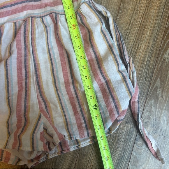 American Eagle Outfitters Multicolor Linen Blend Striped Jumpsuit S - Picture 6 of 10